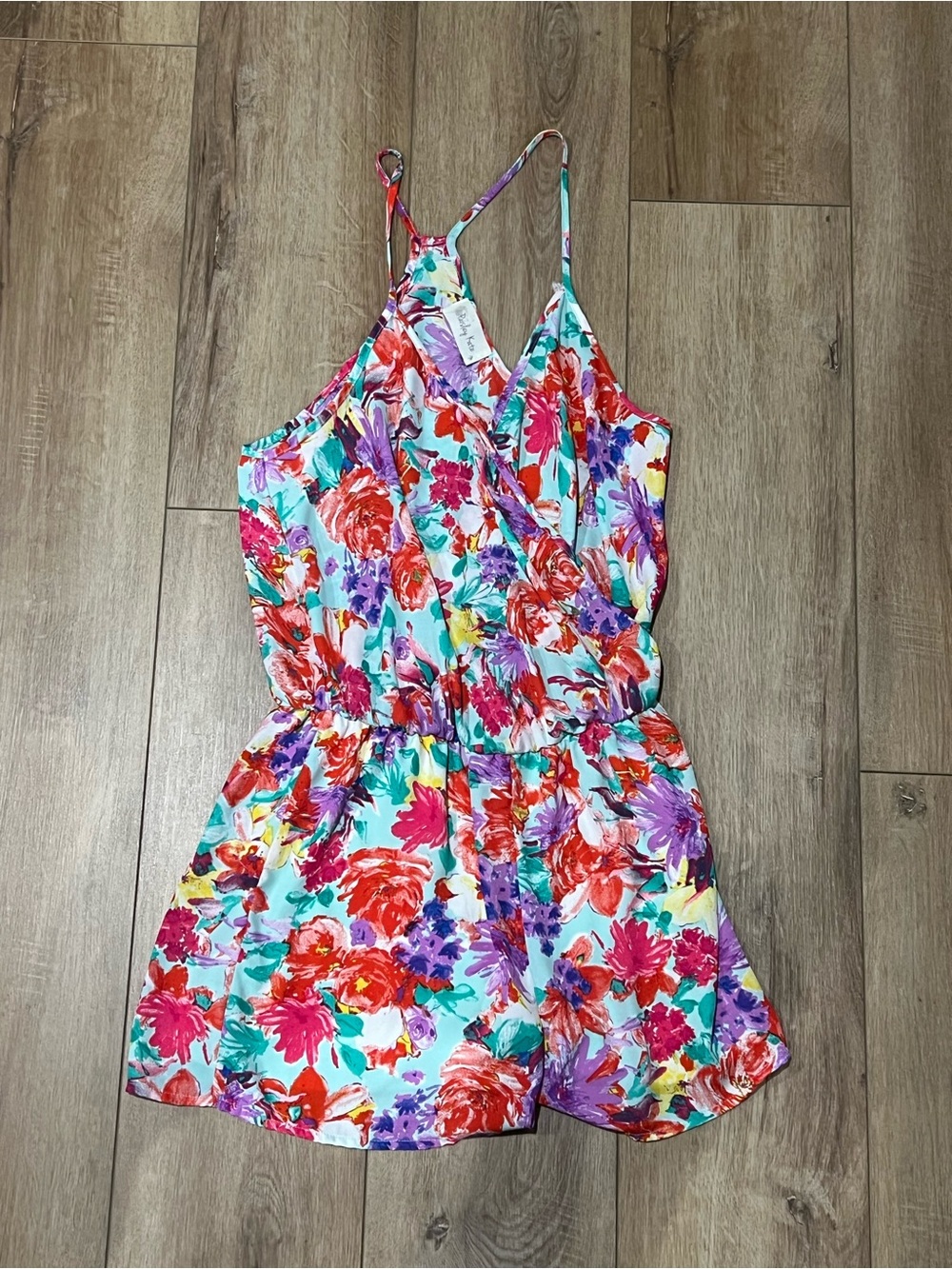 Paisley Kate Bright Floral Romper - Multicolor Medium